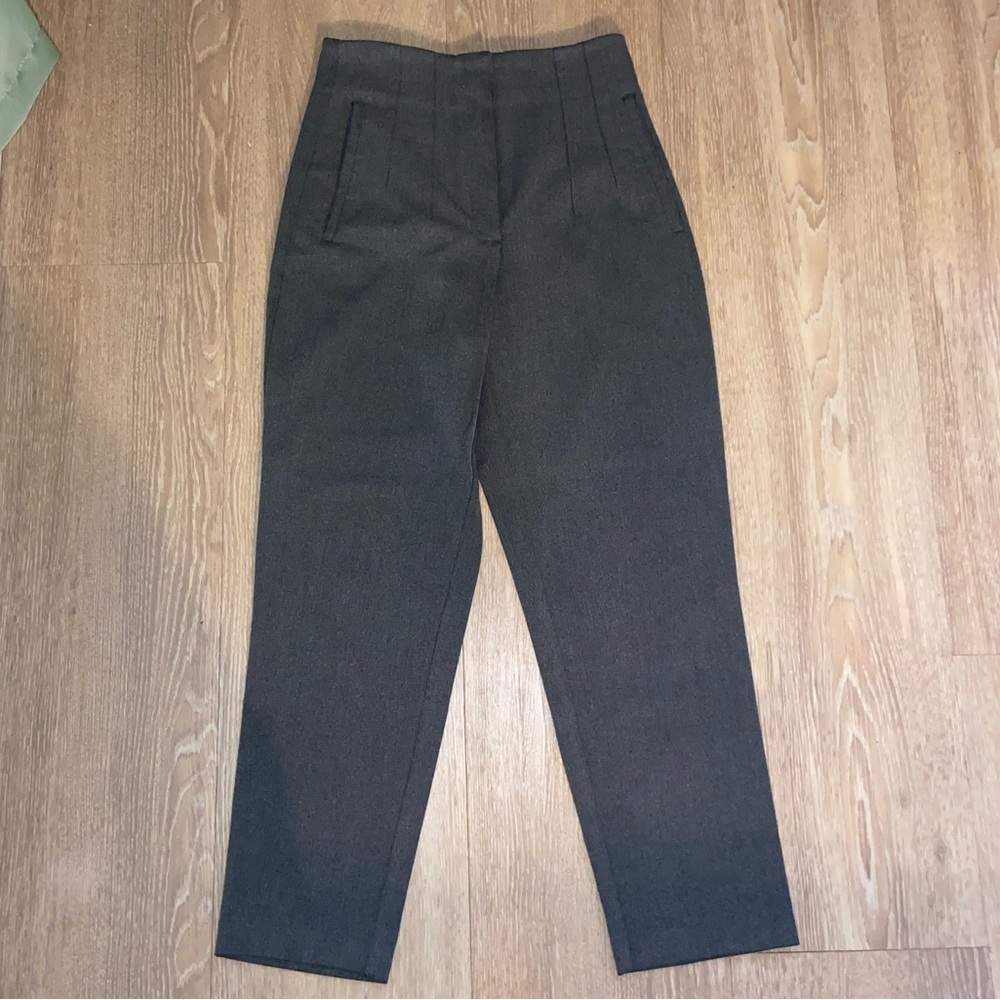 Zara Women’s Fitted Slacks Work Plants (gray)